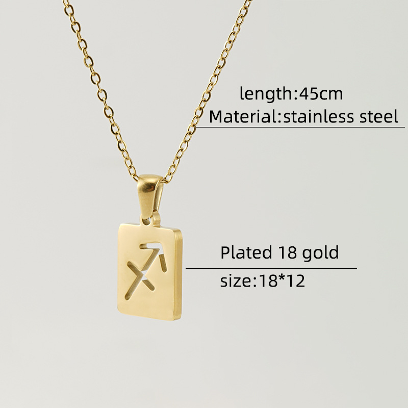 Stjärntecken i guld som halsband zodiaken