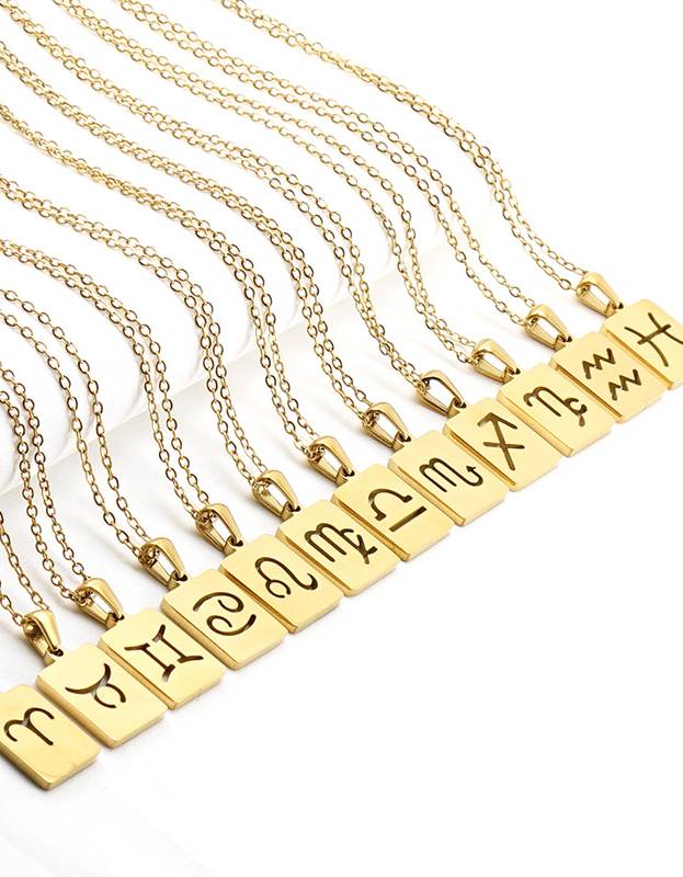Stjärntecken i guld som halsband Stjärntecken i guld som halsband